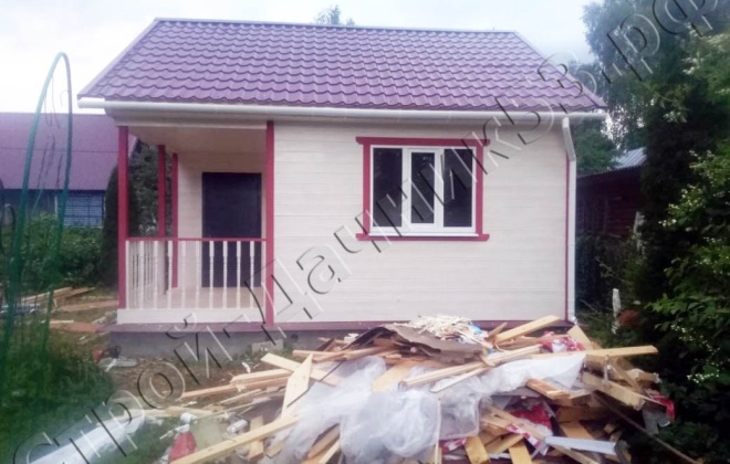 2 Каркасно-щитовой дом ОД-4 6×6, 36 м², Московская область, Дмитровский район, Село Орудьево (2)